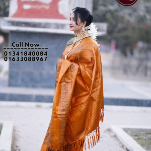 কাঞ্জিভরম সফট সিল্ক কাতান শাড়ি (ব্লাউজ পিস সহ)(Code-SSS20)